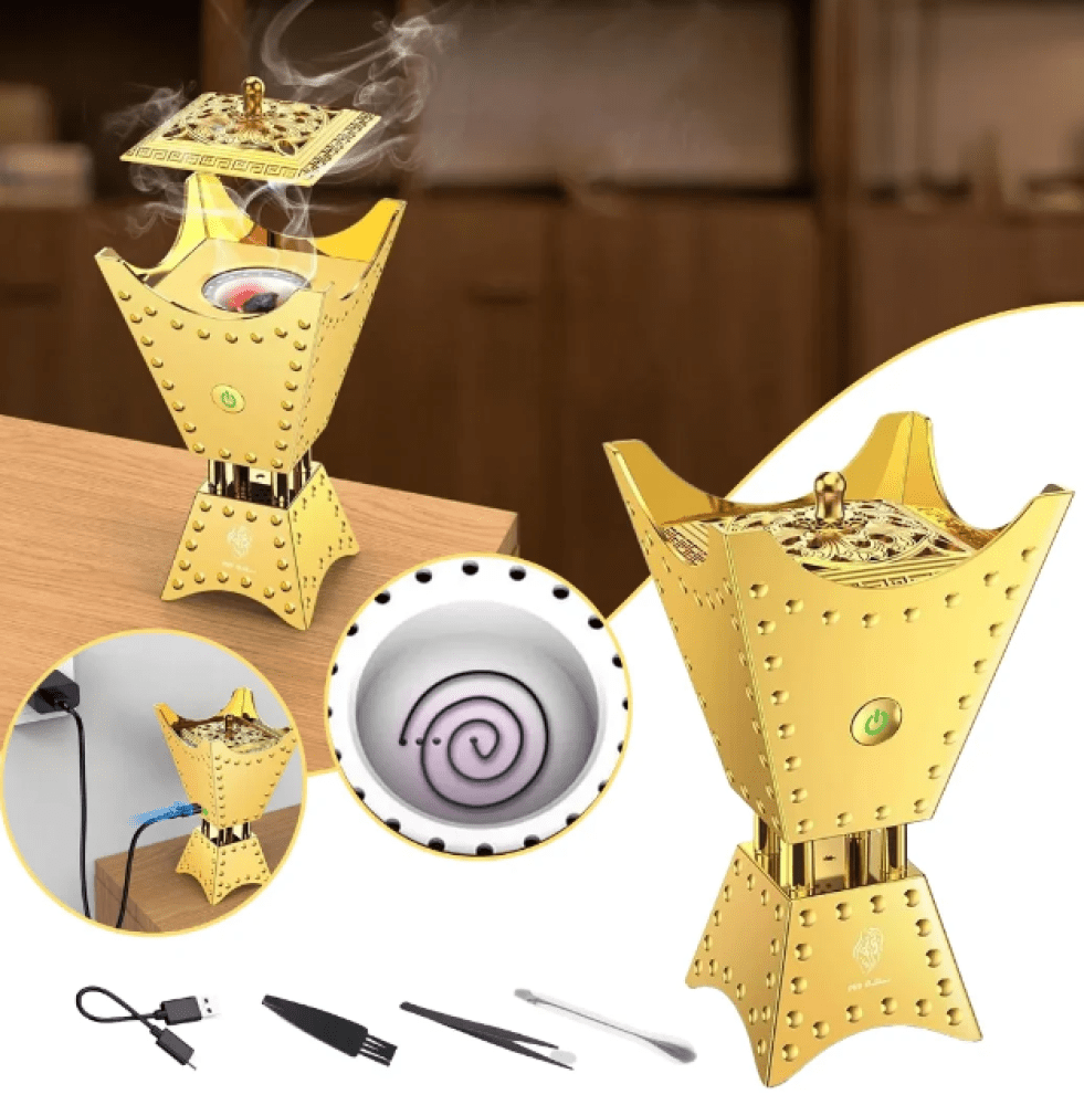 مبخرة عود كهربائية بمكبر صوت - متجر رحلة